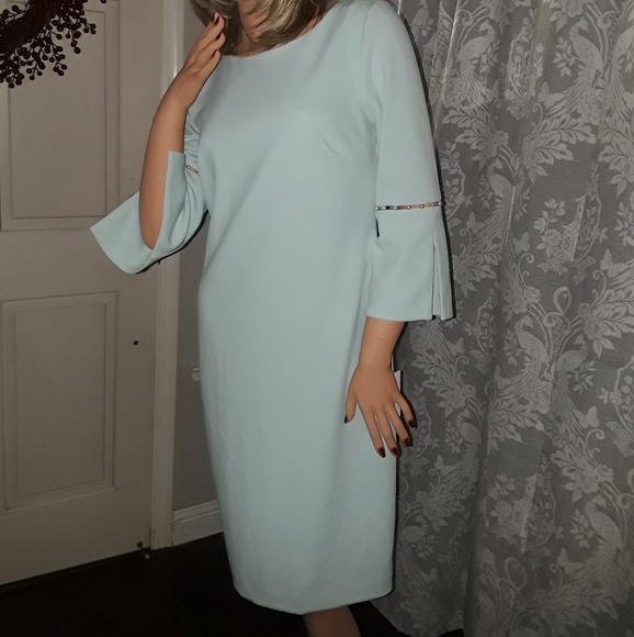 Calvin Klein bell sleeve dress sz 6 nwt - Picture 2 of 6